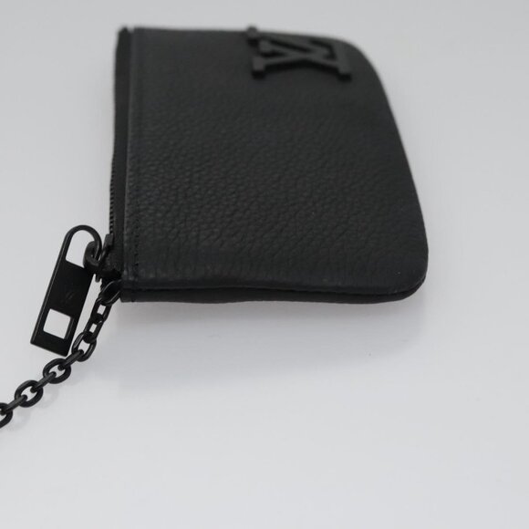 LOUIS VUITTON Aerogram Pochette Cles Coin Purse Black - Picture 4 of 16